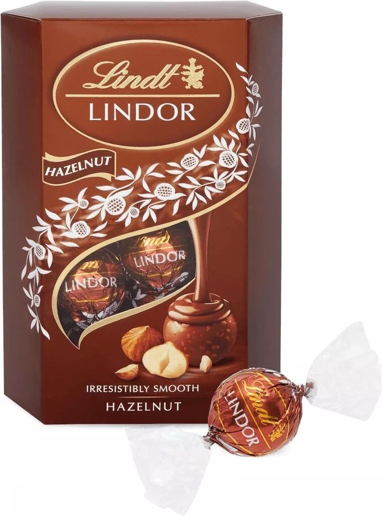 Lindt LINDOR Hazelnut Milk Chocolate Pralines Truffles Choco