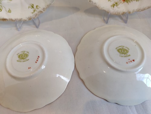 Set da tè Wellington bone china, Art Nouveau, c 1906, ""Viola dorata - Foto 16 di 24