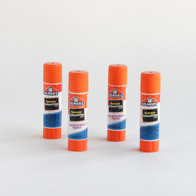 Elmer's School Glue Stick Washable Disappearing Purple Lot of 4 0.21 oz