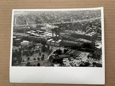 Vintage PHOTO Goodyear Tire & Rubber Co AERIAL VIEW Akron OH Building Smokestack