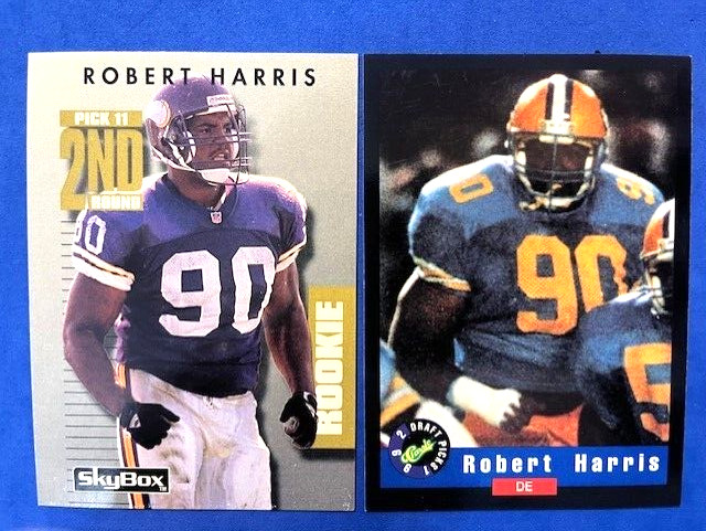 NFL - Robert Harris 1992 Skybox Primetime RC & 1992 Classic Draft Picks RC