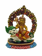 jambhala: Namtose, Buddhist Miniature Statue, High Quality, Traditional Color.