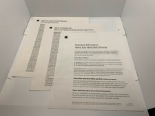 Classic Apple Macintosh Original Inserts Manuals Hard Drive, Warranty, License 