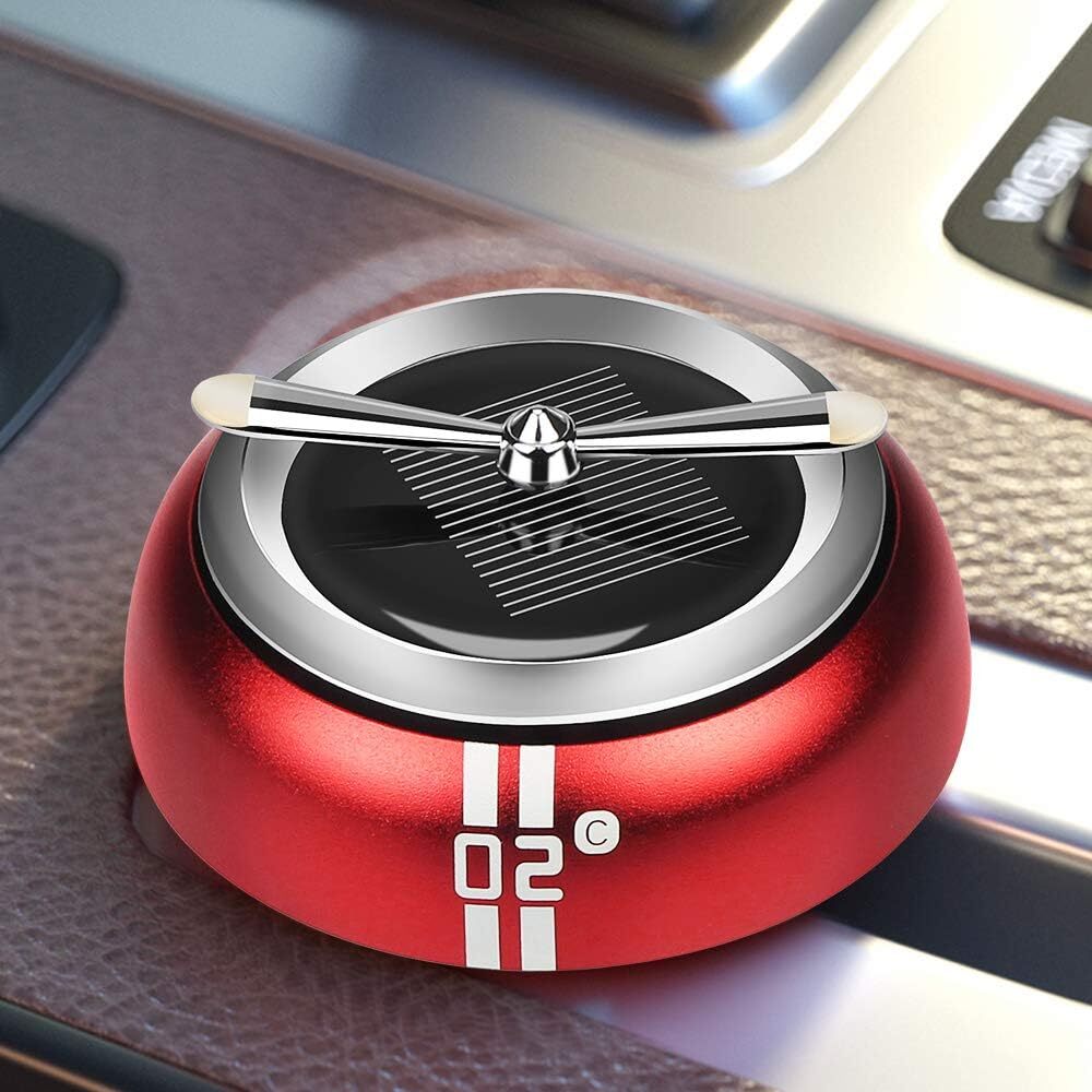 QBUC Car Air Freshener Solar Energy Rotating Cologne D 2c Bigred eBay