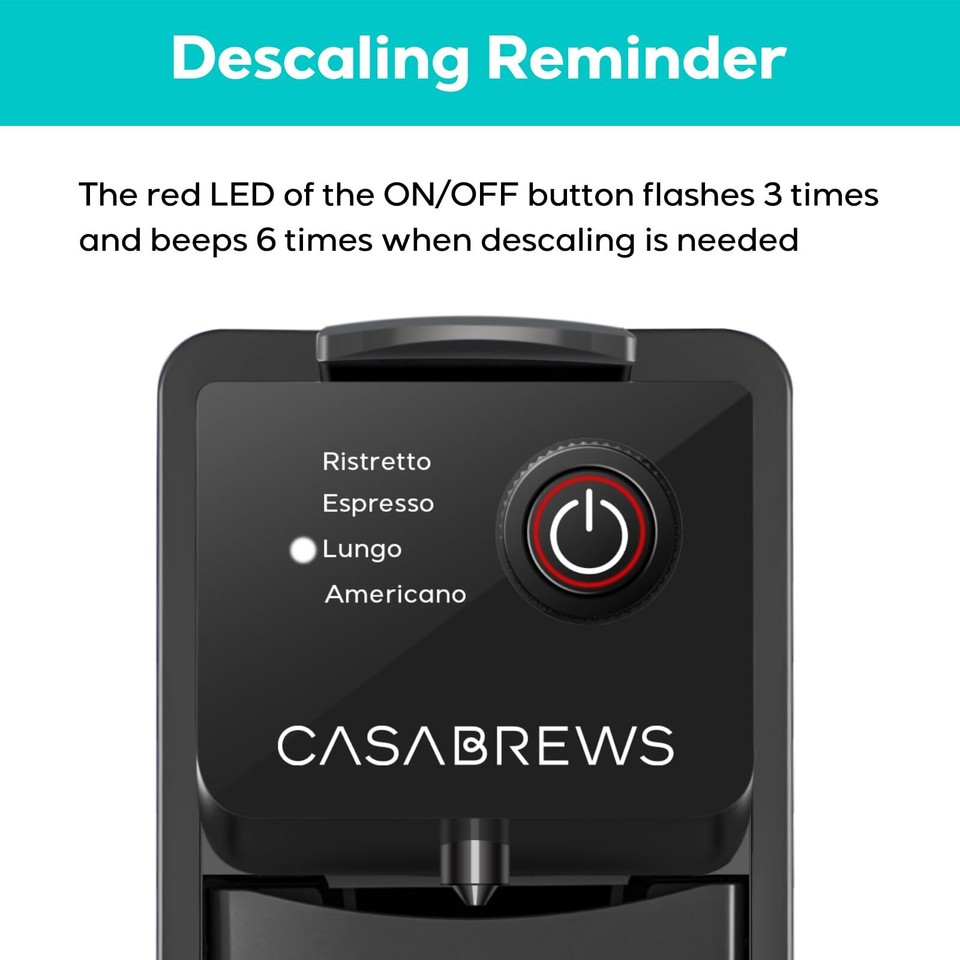 CASABREWS Espresso Machine for Nespresso Original Pods, 20 Bar Coffee