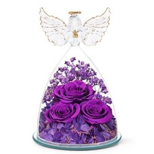 Preserved Flower Rose Gifts for Women, Forever Eternal Fresh Flowers in Glass...