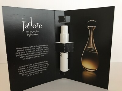 Lot of 2 DIOR J'adore Eau de Parfum INFINISSIME Sample Spray 1ml