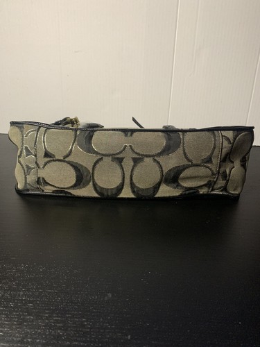 Coach Mohn Pushlock OP Signature Satin Cabrio Schultertasche 18356 - Bild 5 von 15