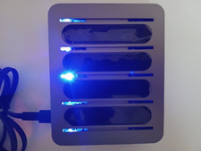 USB 4 Port Charging Dock PC004 - Grey