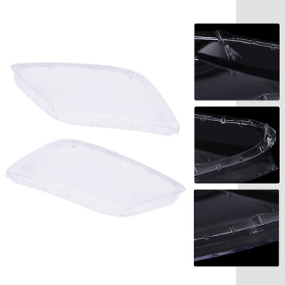 For Mazda CX-7 2007-2012 Pair Left+Right Clear Headlights Headlamp Lens Cover