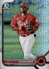 2022 BOWMAN CHROME PROSPECTS 1ST MOJO  CINCINNATI REDS - ALLAN CERDA #BCP-142