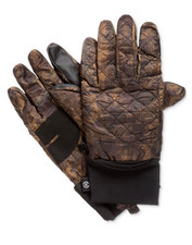 125 Isotoner Men Brown Smart Camo Touch Thermal Warm Ski Winter Gloves Size S/M