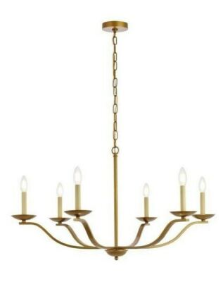 Rustic Iron Farmhouse Chandelier Foyer Entryway Dining Room Lighting Fixture