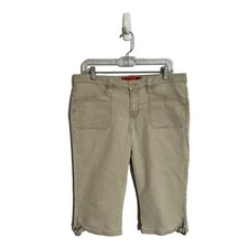 Mossissue vintage y2k 90s mossimo khaki capris adjustable buckle granola size 13