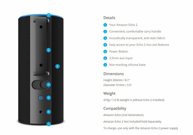 portable batteries for amazon echo