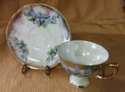 Vintage Bone China Floral & Gold Gild Tea Cup & Saucer Lusterware - Unmarked — photo 5