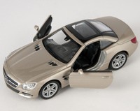 Blitz Versand Mercedes Sl 500 2012 Champagner Welly Modell Auto 1:34 Neu Ovp