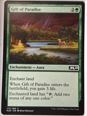 #ad #ad Gift of Paradise Magic 2020 Core Set M20 Magic the Gathering MTG Nice $1.39