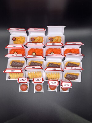 Zuru Foodie Mini Brands Lot Of 19 TGI Fridays  Burgers Ribs Wings Miss Sticks