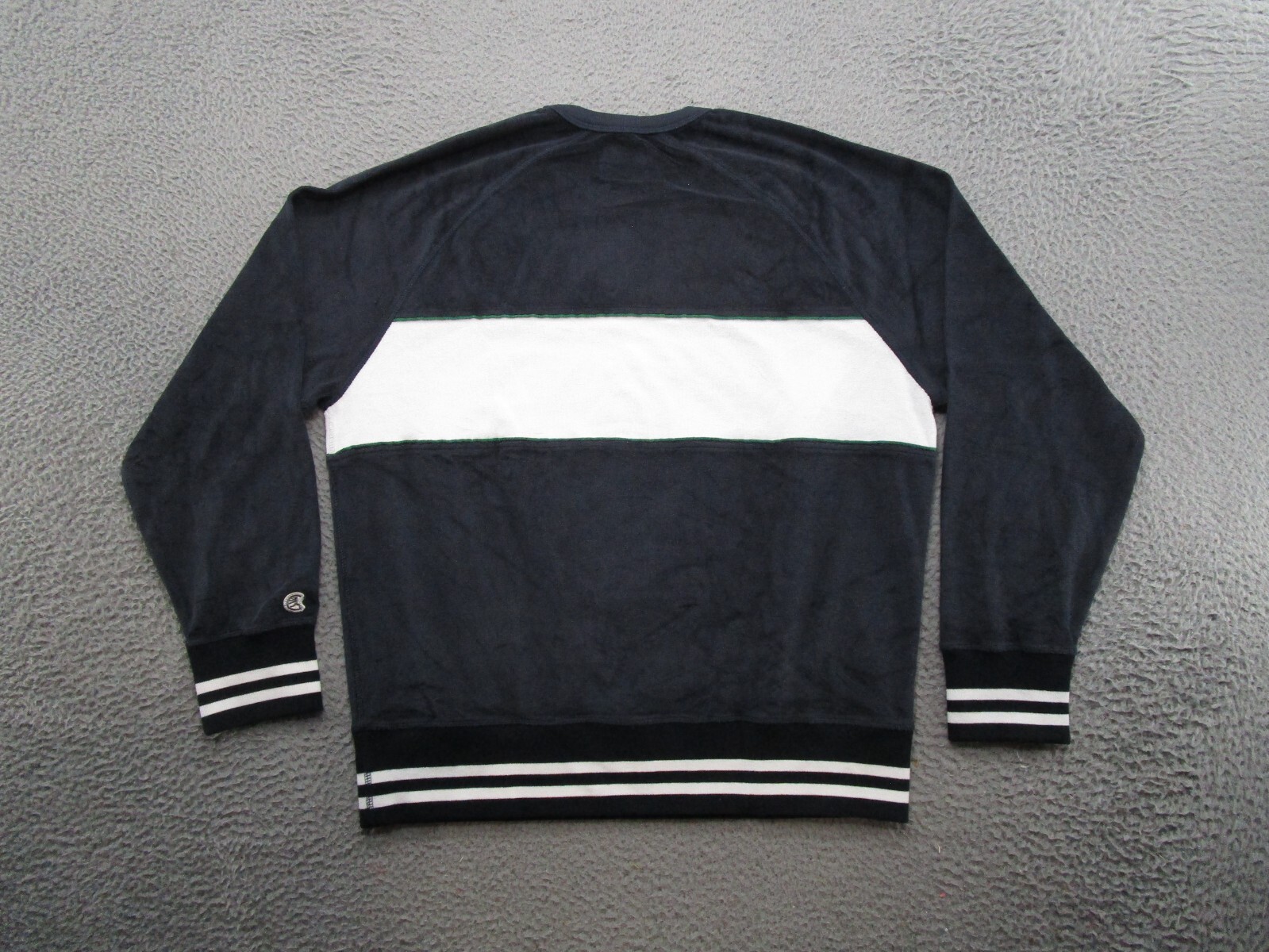 Champion Todd Snyder Terry Cloth Colorblock Navy Blue Sweatshirt Mens Size L NEW image 10
