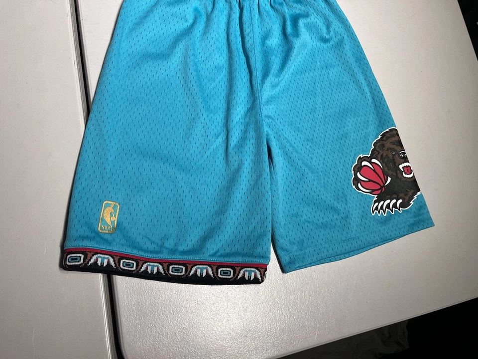 Pantalones Cortos Memphis Grizzlies Niño’s L 14 16 Verde Teal Mitchell & Ness NBA Baloncesto Foto 3 de 4