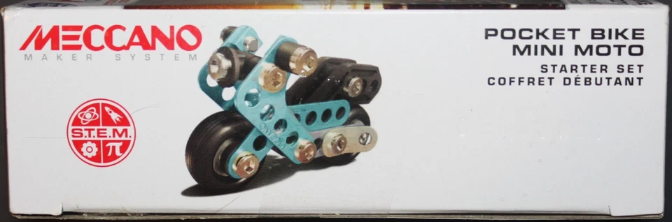 NIB Meccano POCKET BIKE MINI MOTO Starter Set 16204. 49 Pcs. New. Sealed. Rare - Image 3 of 4