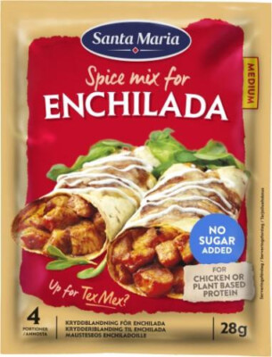 SANTA MARIA Spice Mix for ENCHILADA No Sugar Added 28g - Main Image
