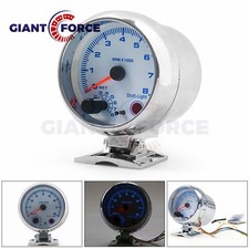 3.75 95mm 12v Car Tachometer Gauge Meter Led Shift Light 0-8000 Rpm Universal
