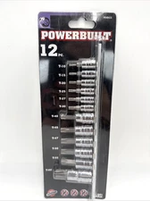 Powerbuilt 12 Piece Star Bit Socket Set 1/4", 3/8", 1/2" Drive