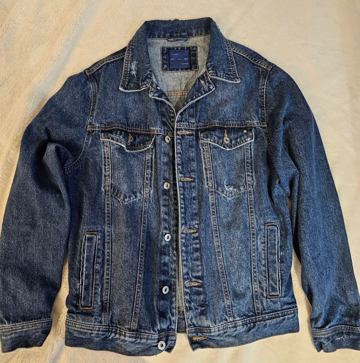 Men's Zara Blue Denim Jacket XL