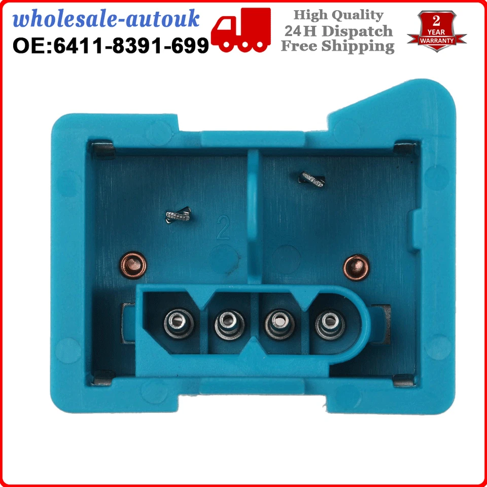 Heater Blower Motor Fan Resistor for BMW 5 Series E34/M5 525ix 540i 64118391699 - Image 3 of 4