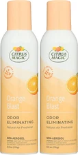 Citrus Magic Natural Odor Eliminating Air Freshener Spray, Orange Blast, 6 Ounce