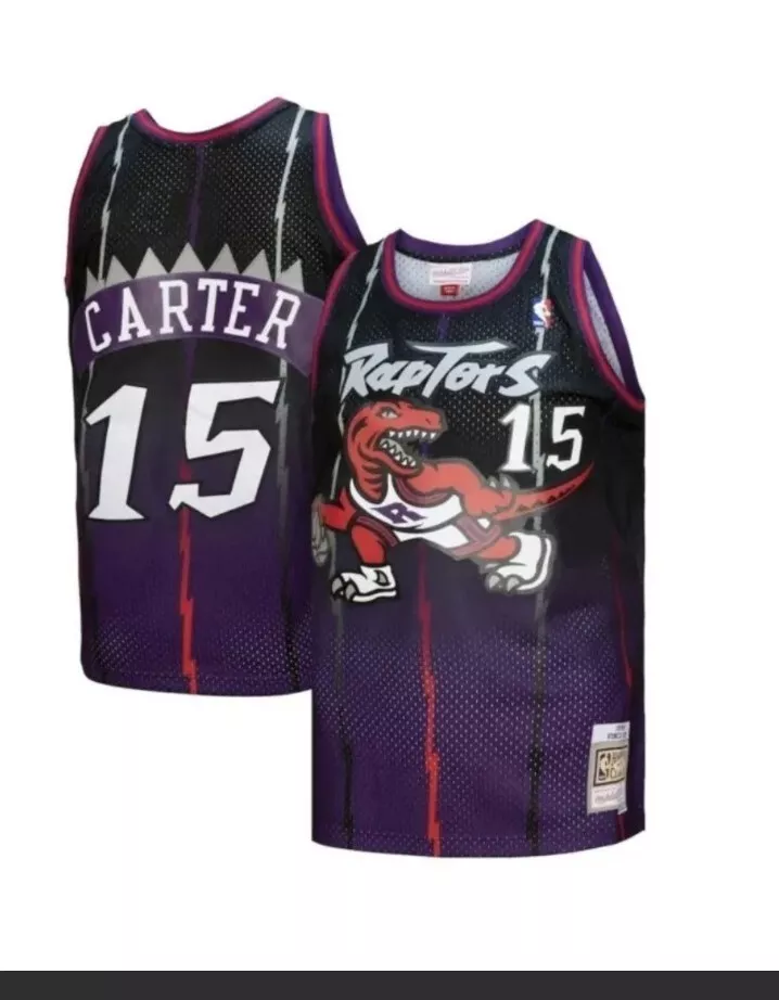 Mitchell & Ness Toronto Raptors Jersey Mens XL Purple Vince Carter