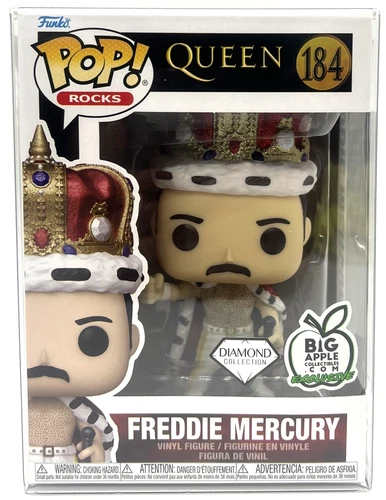 Funko Pop! Rocks Queen Freddie Mercury #184 Big Apple Exclusive Diamond Glitter
