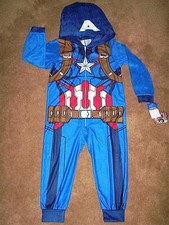 Marvel Avengers Children's Sleepwear Costume One Piece PJ's NWT Assorted Sizes