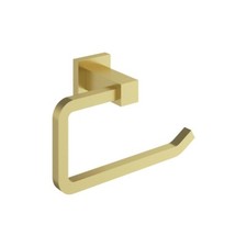 Modern Brushed Gold Solid Brass Wall Mounted Bathroom Shower Toilet Accessories