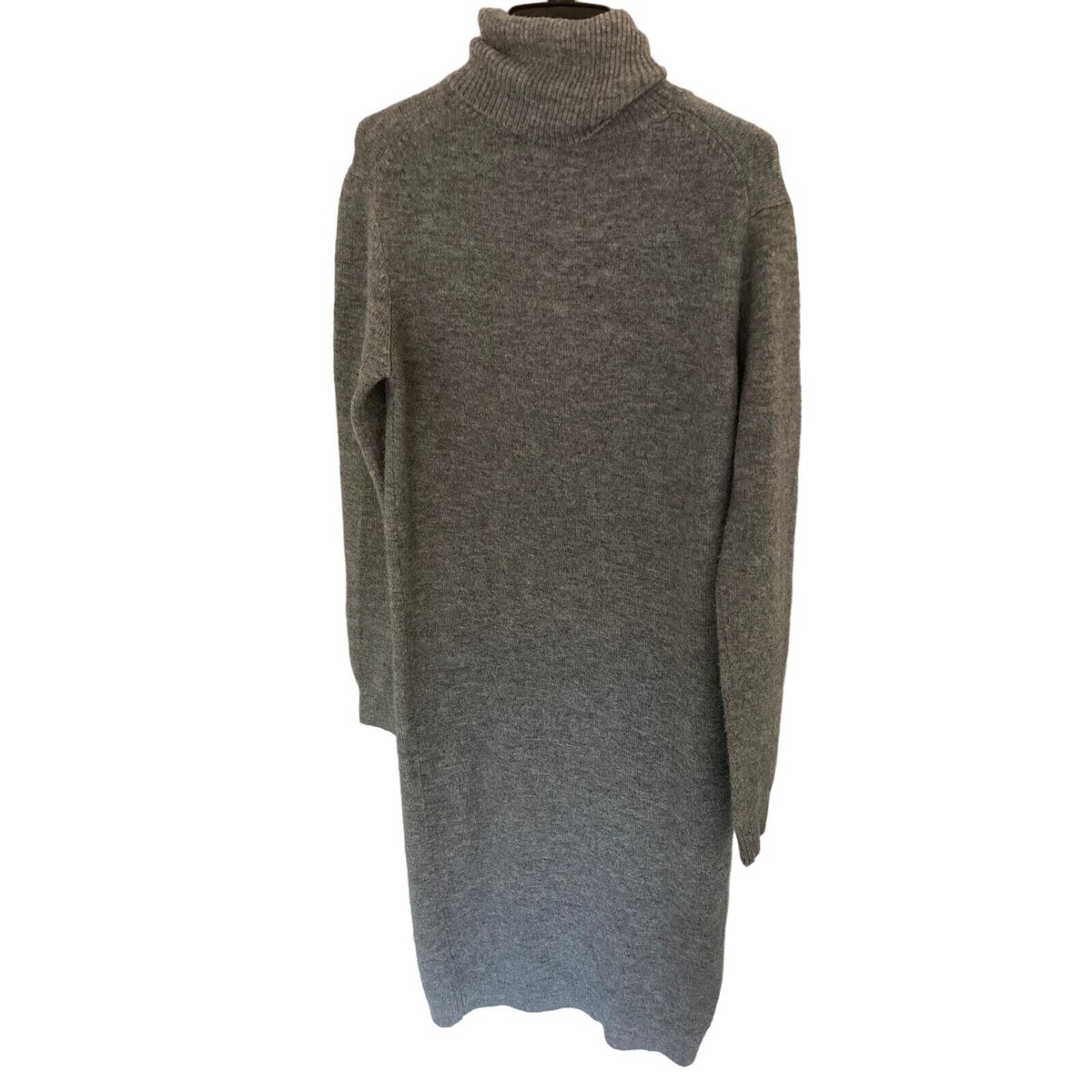 grey sweater dress zara knit gray midi size S vintage party dress