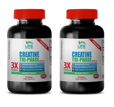 Creatine Tri-Phase 3X 5000mg Monohydrate Supplements Super Pills Deal 2B