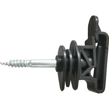 TAPE INSULATORS x 100 - Electric Fencing Fence Screw In Poly Clips 40mm 20mm