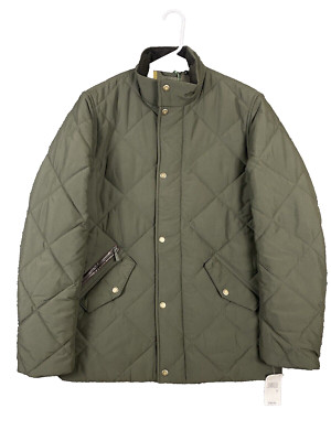 NWT Barbour Men's Green Winter Chelsea Quilted Jacket Tartan 2XL $365