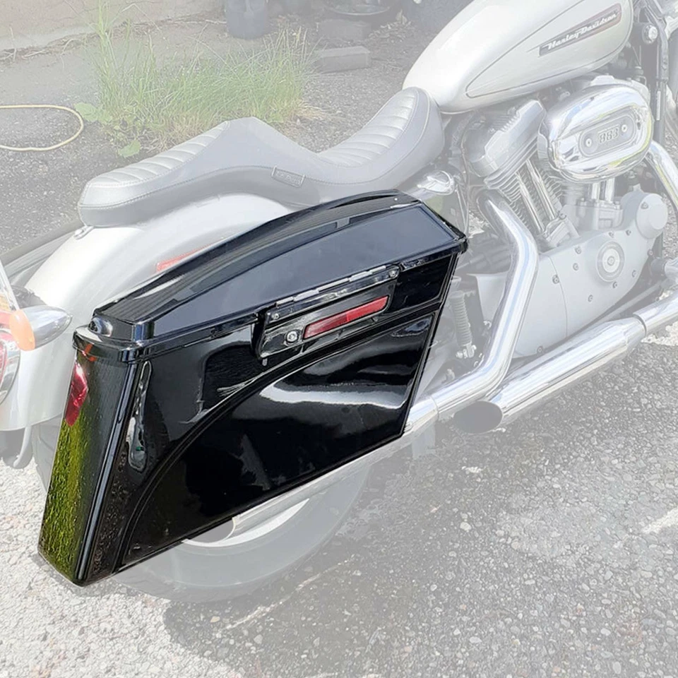 Hard Saddlebag Conversion Brackets mount Kit For 04-14 Harley Davidson Sportster - Image 2 of 4