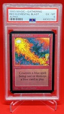 Red Elemental Blast - 1993 MtG Limited Edition GRADED ALPHA PSA 6 EX-MINT