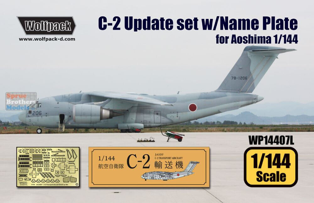 WPD14407L 1:144 Wolfpack Kawasaki C-2 Transport Aircraft WPD14407L 1:144 Wolfpack Kawasaki C-2 Transport Aircraft