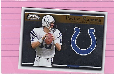 2002 PACIFIC EXCLUSIVE Advantage #9 PEYTON MANNING  (Colts)