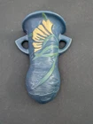 Vintage Roseville Reproduction Delft Blue Freesia Wall Pocket 8.5"