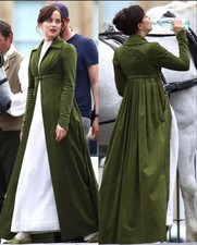 Persuasion Anne Elliot Cosplay Costume Green Regency Ball Gown Jane Austen