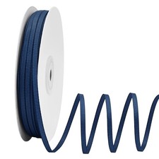 1/8 inch Navy Blue Grosgrain Ribbon 100 Yards Thin Ribbon for Gift Wrapping W