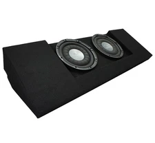 Harmony HA-F104 10" Subwoofer Fits 15-25 GMC Canyon Crew Cab Truck Dual Sub Box