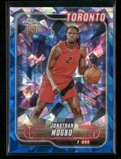 Jonathan Mogbo 2024-25 Topps Chrome Sapphire #194 Rookie Toronto Raptors