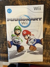  Manual Only Mario Kart - Nintendo Wii Authentic Instruction Booklet Game